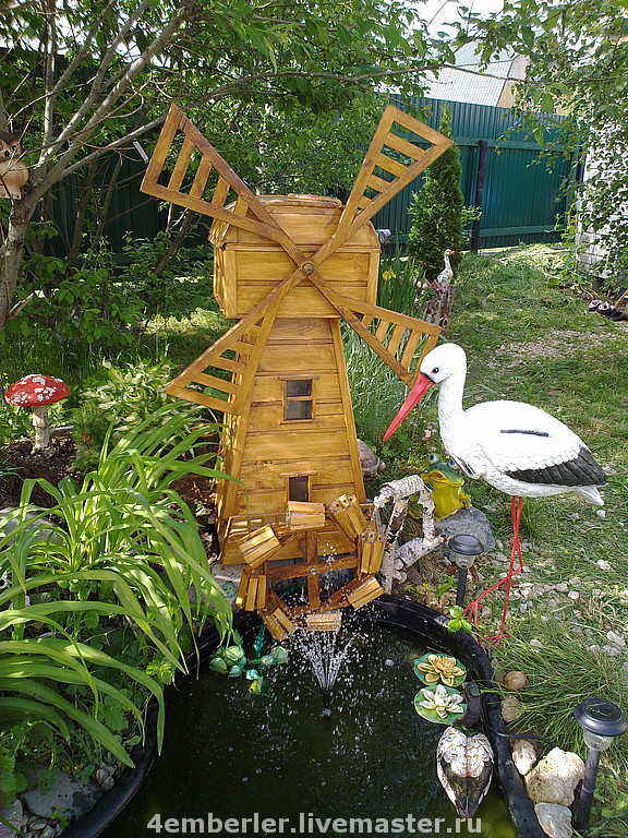 Декоративная мельница для декора сада