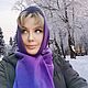 Заказать Шалетта Лара - зимний капор капюшон под пальто с V-образным воротником. Шалетта (shapkaplatok). Ярмарка Мастеров. . Капоры Фото №3