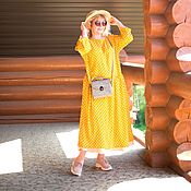 Одежда handmade. Livemaster - original item Summer dress in polka dots 