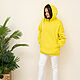 Hoodie with fleece bright yellow Plus Size. Sweatshirts. NATALINI. Online shopping on My Livemaster.  Фото №2