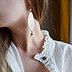 Order Asymmetric boho earrings 'Angel's Gift', rhinestone. Strangell Jewelry. Livemaster. . Earrings Фото №3