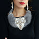 Order Pearl Radiance Fur Necklace'. Tatyana's day (tataday). Livemaster. . Jewelry Sets Фото №3