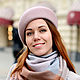 Asymmetric felt beret. Color Blush, Berets, Moscow,  Фото №1
