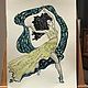 Painting with a dancing girl 'Dancer'. 25h35cm. Pictures. oliocanvas (Oliocanvas). Online shopping on My Livemaster.  Фото №2