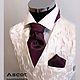 Шейный платок Аскот. Бордовый шелк. Галстуки. ASCOT Accessories. Интернет-магазин Ярмарка Мастеров.  Фото №2