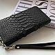 Wallet Leather Python Leather Black. Wallets. ulijana-zijangirova. Online shopping on My Livemaster.  Фото №2