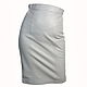 Order Leather pencil skirt grey genuine leather sheepskin nappa. Lollypie - Modiste Cat. Livemaster. . Skirts Фото №3