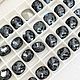 12 мм. Swarovski 4470 Cushion Square, Silver Night, Кристаллы, Москва,  Фото №1