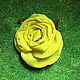 «Жёлтая роза Удачи» («Yellow Fortune Rose»), Брошь-булавка, Москва,  Фото №1