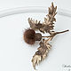 The decoration of leather and fur Certopoloha. Headband or brooch. Brooches. lanssveta. My Livemaster. Фото №6