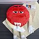 Игрушка подарок m&m's  red (эмэмдемс красный) m&m. Мягкие игрушки. Галина Додонова. Ярмарка Мастеров.  Фото №8
