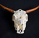 The bull's skull carved 'Keeper of dreams'. Interior masks. I.K.. Online shopping on My Livemaster.  Фото №2