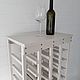 Wine rack for 28 bottles with table top. Shelving. Color Wood. My Livemaster. Фото №4