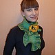 Шарф-воротничок "Примета Весны". Шарфы. Анна Куницына. Ярмарка Мастеров.  Фото №4