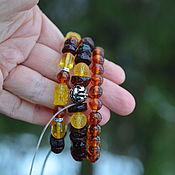 Украшения handmade. Livemaster - original item Bright DREAMS and the mood of the Sun - bracelets amber PiAo Ji. Handmade.