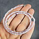 Silver 925pr.Delicate beads natural stone kunzite with a cut, Beads2, Moscow,  Фото №1