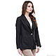 Order Jacket linen black. etnoart. Livemaster. . Suit Jackets Фото №3