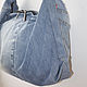 Сумка через плечо большого размера из джинсовой ткани Levi's. Сумка через плечо. Эволюция джинса. Ярмарка Мастеров.  Фото №5