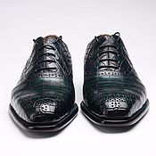 Обувь ручной работы handmade. Livemaster - original item Brogues classic crocodile leather, handmade, custom.. Handmade.