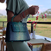 Сумки и аксессуары handmade. Livemaster - original item Arika Python leather handbag. Handmade.