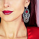 Theon's soutache earrings.Soutache jewelry. bead earrings, Earrings, Krasnodar,  Фото №1