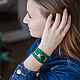Shungite leather bracelet for women for Aries. Braided bracelet. БРАСЛЕТЫ- ТАЛИСМАНЫ. Online shopping on My Livemaster.  Фото №2