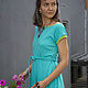 Knitted Turquoise Dress. Dresses. Алена Тимофеева (indeeza). My Livemaster. Фото №4