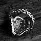 Кольцо Мандрагора,  гидротермальные изумруды, серебро 925. Кольца. Mens Games Silver. Ярмарка Мастеров.  Фото №4