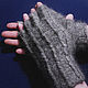 Order Men's knitted fingerless gloves Winds. Warm Yarn. Livemaster. . Mitts Фото №3