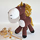 Horse knitted toy(horse toy,horse),amigurumi, Amigurumi dolls and toys, Mytishchi,  Фото №1