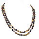 Long beads of stones: Falcon, tiger and bull's eye. Beads2. naturalkavni. Online shopping on My Livemaster.  Фото №2
