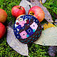 Brooch felt with beads "Karlsson on the Roof". Brooches. Hansa (oxigfashion). Online shopping on My Livemaster.  Фото №2