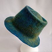 Аксессуары handmade. Livemaster - original item Hat felted. Northern lights. Handmade.