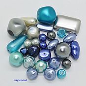 Материалы для творчества handmade. Livemaster - original item 20 gr Czech Beads Mix Grey and purple Preciosa beads. Handmade.