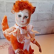 Toys: Dolls: Teddy doll Kitty. Shipping as a gift