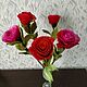 El ramo de las cinco rosas. Bouquets. Favorite heat Natalia. Интернет-магазин Ярмарка Мастеров.  Фото №2