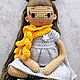 Кукла Галинка - городская девочка. Куколка длинноножка. Куклы и пупсы. Мама вязаных и текстильных кукол. Ярмарка Мастеров.  Фото №4