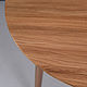  Круглый кухонный стол из дуба на точёных ножках. Столы. WFN Furniture - Столы на заказ. Ярмарка Мастеров.  Фото №5