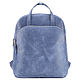 Leather backpack 'Arthur' (blue crazy), Backpacks, St. Petersburg,  Фото №1