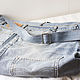 Сумка через плечо большого размера из джинсовой ткани Levi's. Сумка через плечо. Эволюция джинса. Ярмарка Мастеров.  Фото №13