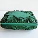 Vintage jewelry Box Malachite Glass Bohemian ART DECO. Vintage caskets. Czechvintage (Czechvintage). Online shopping on My Livemaster.  Фото №2