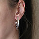 Order Silver earrings with zircon, earrings 'Magical radiance'. Irina Moro. Livemaster. . Earrings Фото №3
