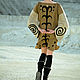 Ethnic Linen Tunic «Sandy» Linen Dress Midi Dress Hand-made Folk Dress. Dresses. mongolia. My Livemaster. Фото №6