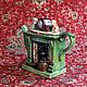Винтаж: Коллекционный чайник виде камина “Woodmanton Titan”. Чайники винтажные. Fancy teapots. Интернет-магазин Ярмарка Мастеров.  Фото №2