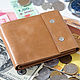 Travel wallet (sand, brown, black, red). Wallets. EZCASE - Leather Design Studio. Online shopping on My Livemaster.  Фото №2