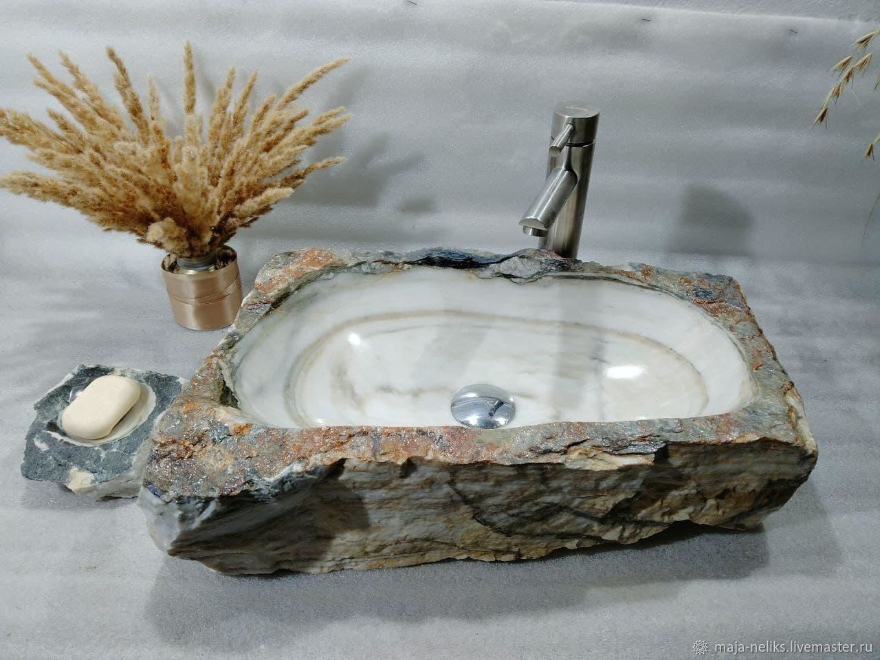 Раковина из натурального камня, Мебель для ванной, Краснодар,  Фото №1