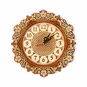 Для дома и интерьера handmade. Livemaster - original item Wooden wall clock medium 