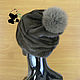 Luxurious women's hat fur mink Finnish Art.IA-6. Caps. Mishan (mishan). My Livemaster. Фото №5