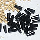 Beads 12/6 mm Black glass 1 piece, Beads1, Solikamsk,  Фото №1