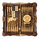 Backgammon carved.Art. .087 ' coat of Arms of the Russian Federation and the Cathedral of Christ the. Backgammon and checkers. Gor 'Derevyannaya lavka'. Online shopping on My Livemaster.  Фото №2